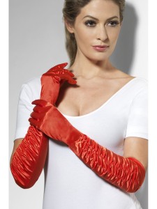 Red Long Temptress Gloves