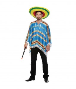 Blue Poncho Adult