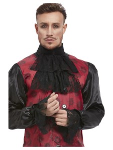 Cravat Cuff Set Black