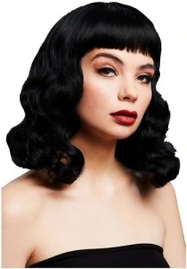 Fever Bettie Wig with Short Fringe Black