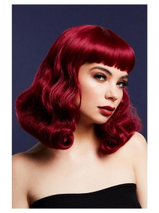 Fever Bettie Wig with Short Fringe Plum