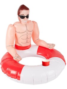 Inflatable Lifeguard Hunk Swim Ring