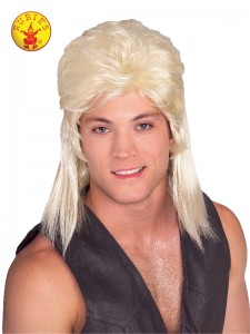 MULLET BLONDE WIG ADULT