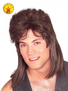 MULLET BROWN WIG ADULT