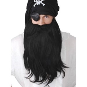 PIRATE BEARD MO JUMBO SET BLACK