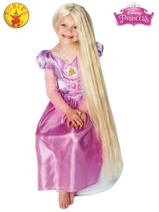 RAPUNZEL GLOW IN THE DARK WIG CHILD