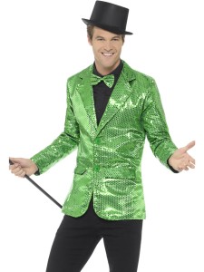 Sequin Jacket Mens Green v2