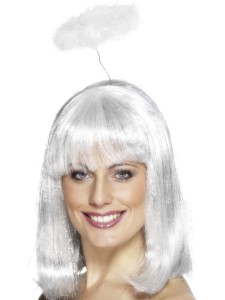 White Marabou Angel Halo