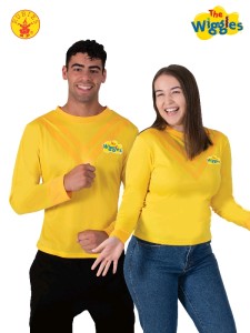 YELLOW WIGGLE COSTUME TOP ADULT